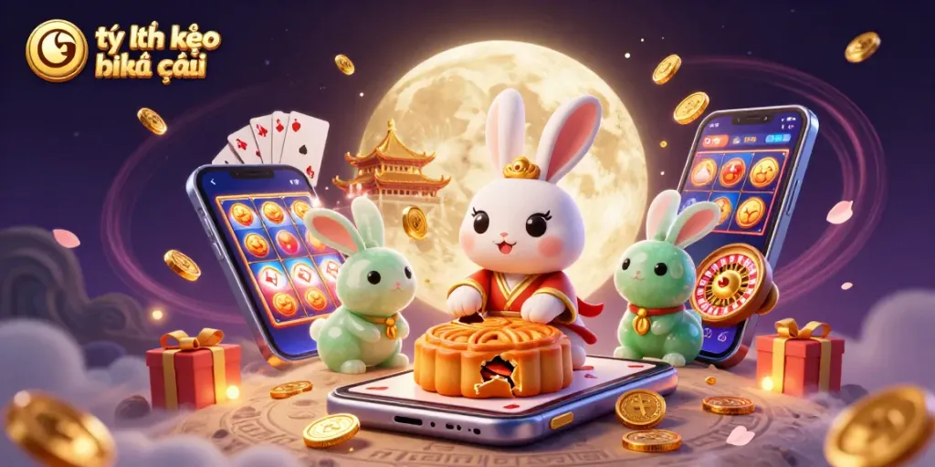 Experience tỷ lệ kèo nhà cái in a vibrant 3D casino scene with interactive game elements.