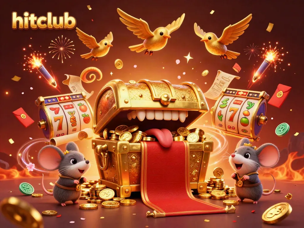 Engage in exciting jackpots at hitclub with golden treasures and vibrant casino elements.