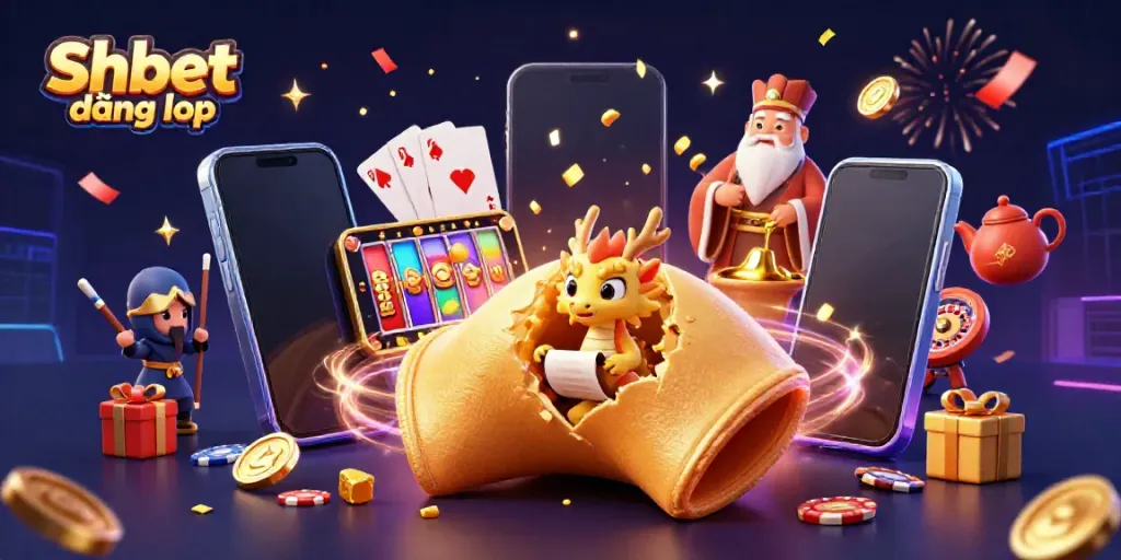 Experience top-notch gaming with Shbet đăng nhập, featuring vibrant symbols and a dynamic casino scene.