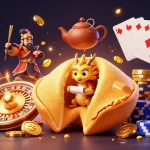 VFF88 offers thrilling gaming experiences with cascading gold coins and dynamic roulette elements in a vibrant casino scene.