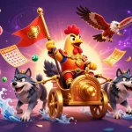 Engage with exciting lottery elements in the sky88 đăng nhập illustrated scene.