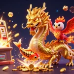 Experience rich gaming excitement with vsbet1 featuring a golden dragon and vibrant casino visuals.