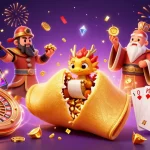 Experience thrilling wins at 98win with a vibrant casino illustration featuring golden games and fortune.