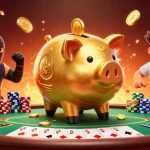 Engage with 11WIN's exciting casino gameplay featuring vibrant characters and lively poker elements.