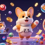 Win big with tài xỉu sunwin in this vibrant casino space scene featuring colorful elements and playful characters.