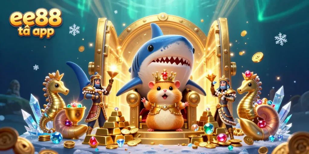 Engage with vivid gameplay visuals in ee88 tải app featuring vibrant underwater treasures.