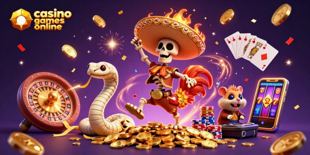 Engage with casino games online featuring vibrant characters and dynamic casino elements.