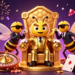 Experience thrilling gameplay with 11WIN's high-stakes casino fun featuring a bumblebee mob boss.