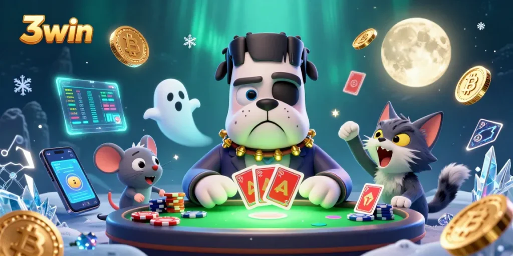 Unleash winning strategies at 3win with thrilling casino action featuring unique characters.